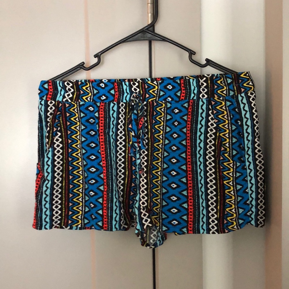 Colorful flowy shorts
